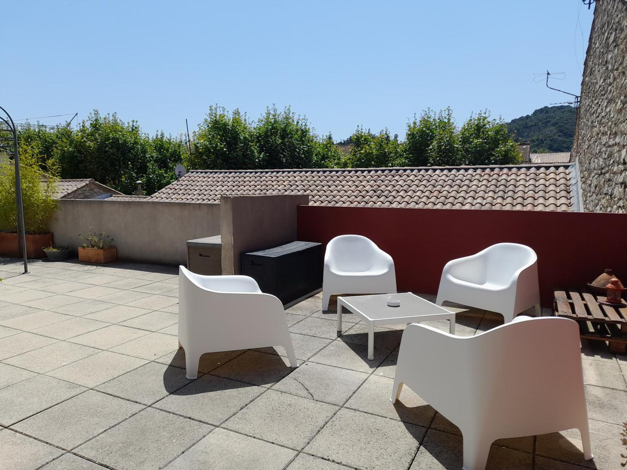 Grande Terrasse Et Vue Sur Le Site Antique Apartment Vaison-la-Romaine Exterior photo